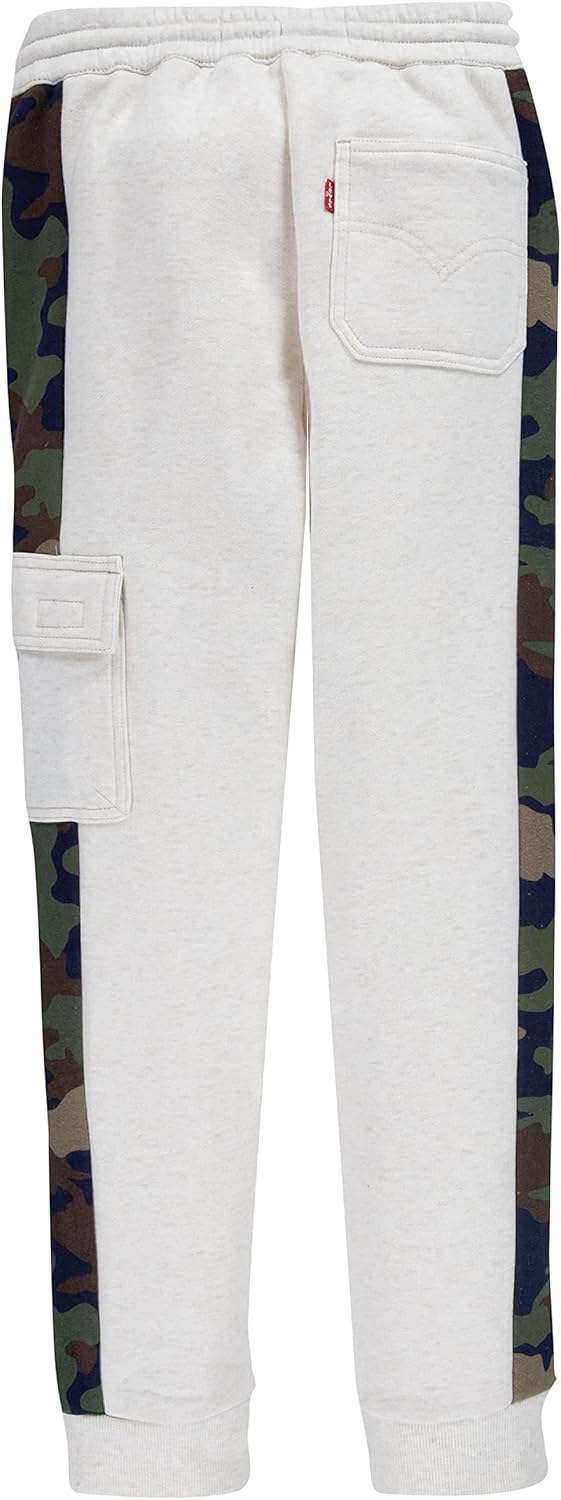 Мягкие трикотажные брюки-джоггеры Levi's для мальчиков, Oatmeal Heather — фото 2