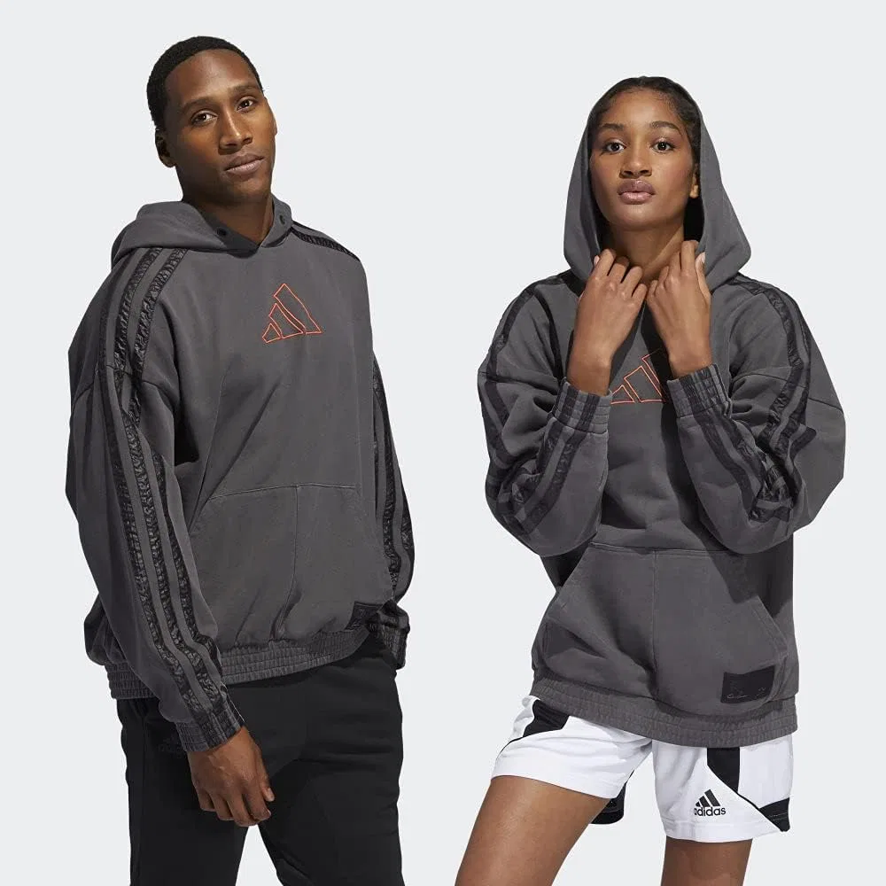 Мужская баскетбольная толстовка adidas с изображением Дэниела Патрика и Джеймса Хардена — фото 2