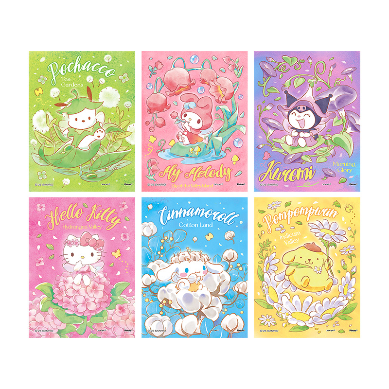 

3D JP Sanrio Family мини-пазл 80 деталей ручной работы сюрприз-бокс mystery box single blind box 3D-JP