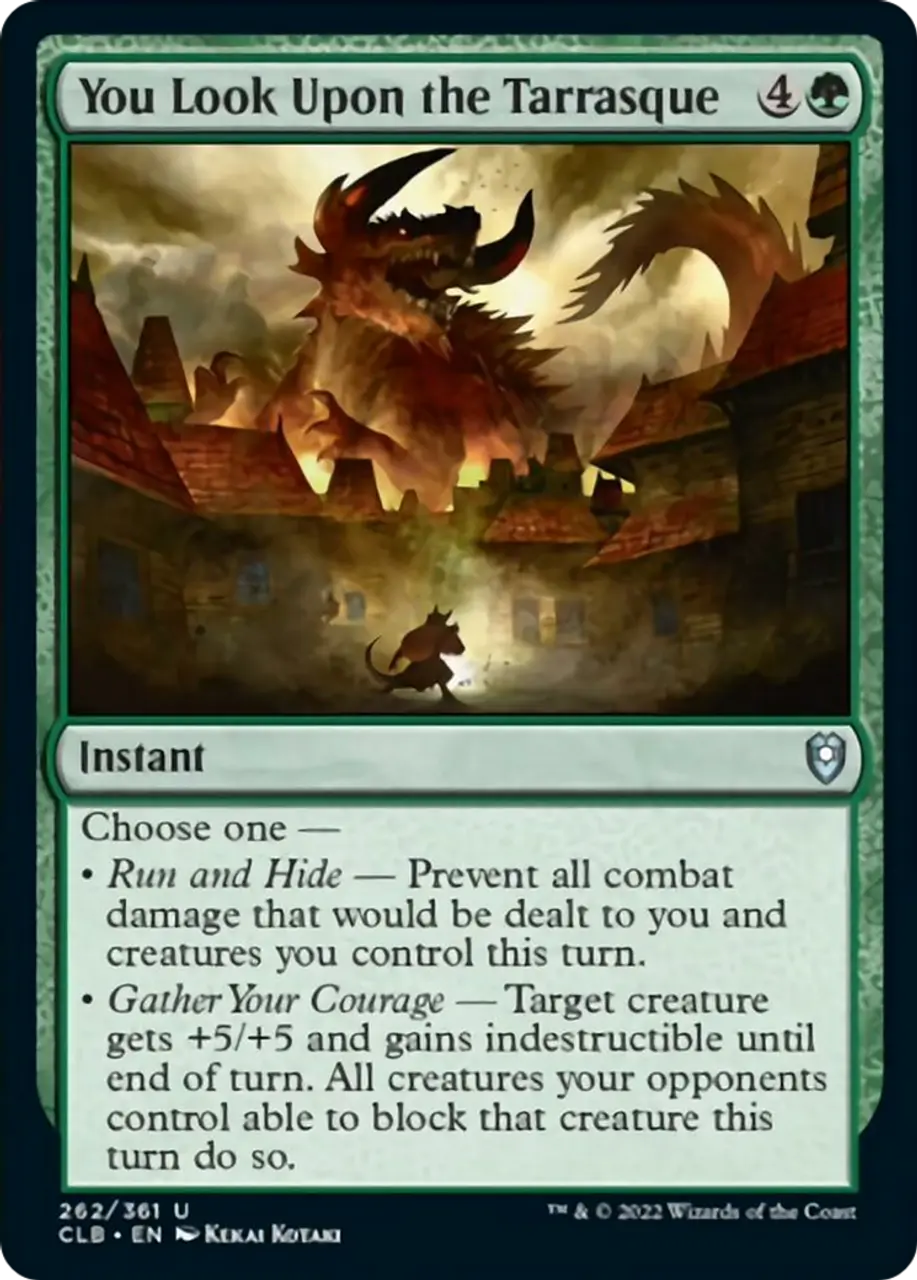 

Карточная игра You Look Upon the Tarrasque Foil