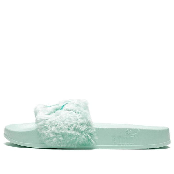 Тапочки fenty x fur slide 'bay' Puma, зеленый