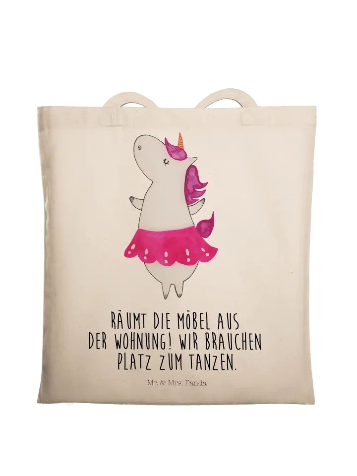 

Сумка для переноски Mr & Mrs Panda Einhorn Ballerina, кремовый