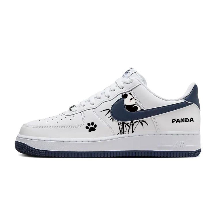

Nike Кроссовки Air Force 1 с низким верхом, противоскользящие, износостойкие, для скейтбординга, мужские, белые, синие