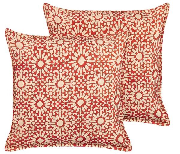 

Декоративная подушка Beliani CEIBA 2 шт, 45x45x45 см цвет beige/creme/rot