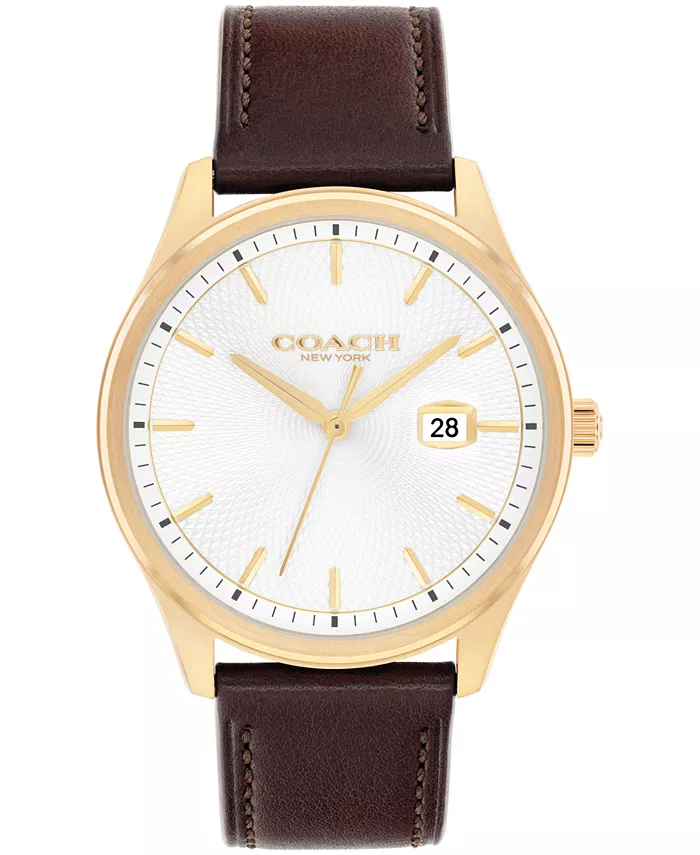 

Женские наручные часы Oliver Brown из натуральной кожи теленка, 41 мм COACH