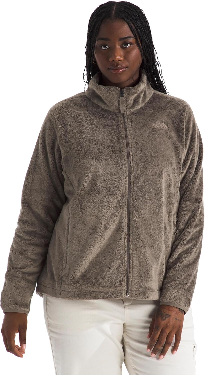 

THE NORTH FACE Женская флисовая куртка Osito с молнией | Мягкий флис с вышитым логотипом, Mocha Brown