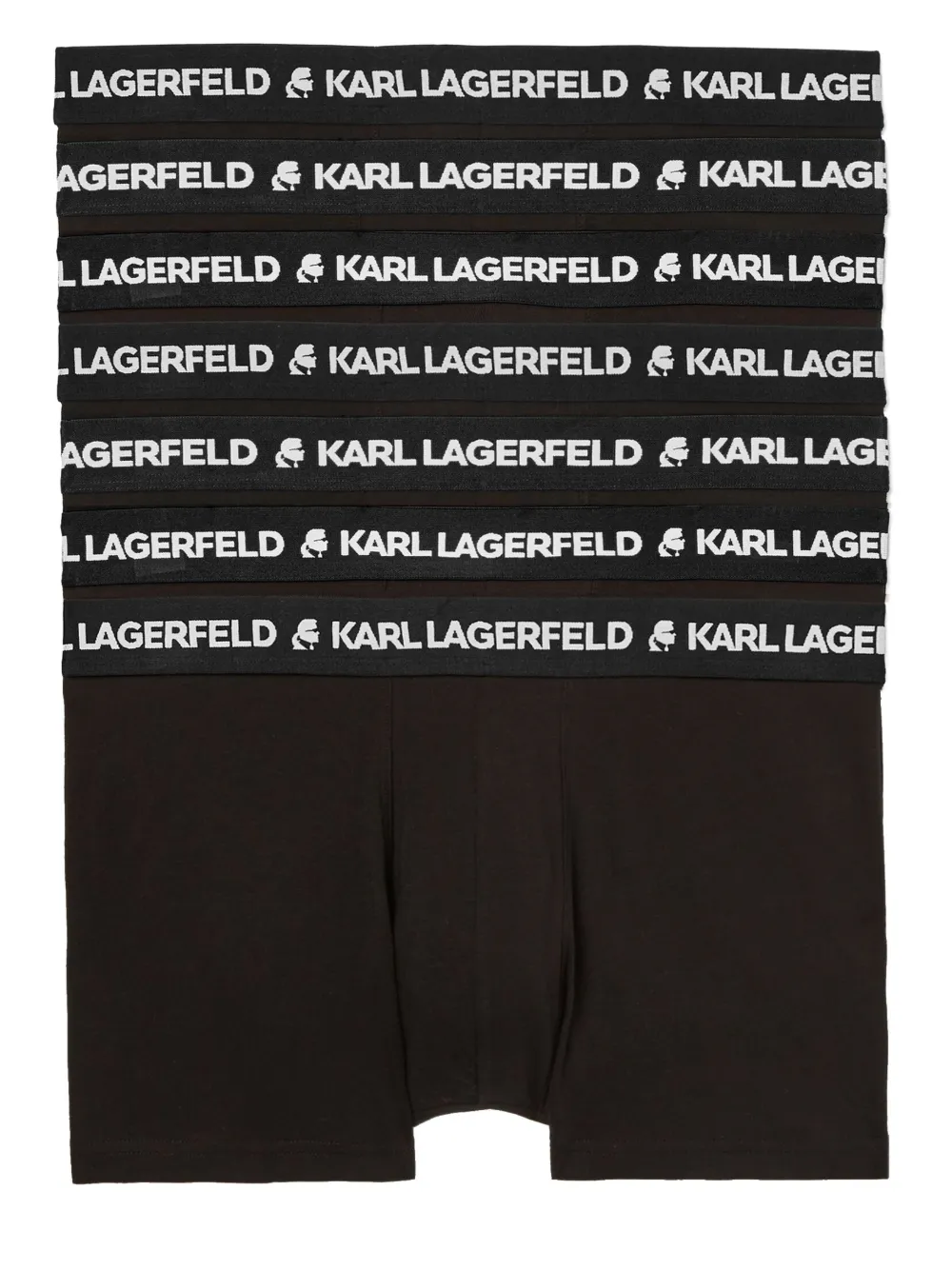 

Комплект из семи боксеров с логотипом KARL LAGERFELD, черный