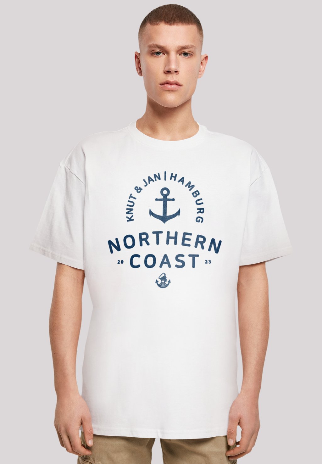 

Футболка с принтом NORDSEE KNUT & JAN HAMBURG F4NT4STIC, белый