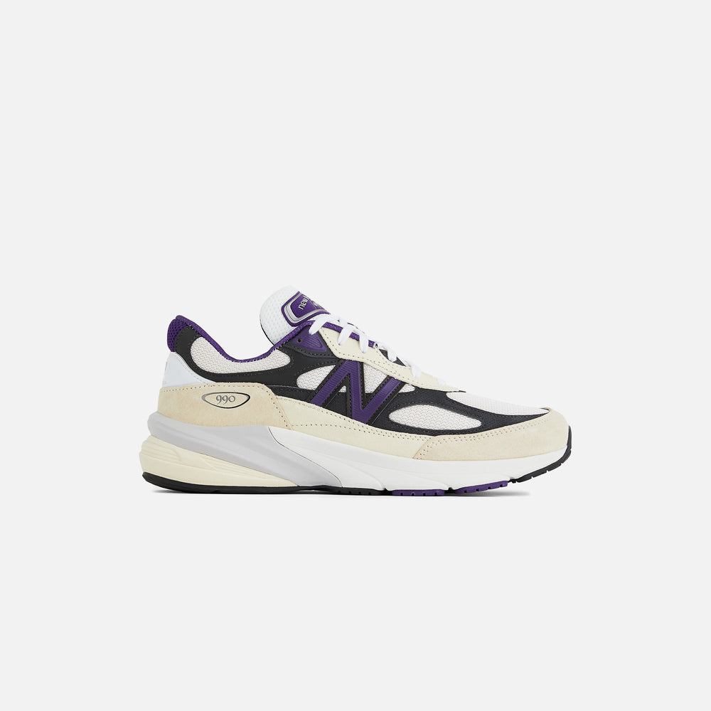 

Кроссовки New Balance Made in USA 990v6, цвет White/Black Plum/Phantom
