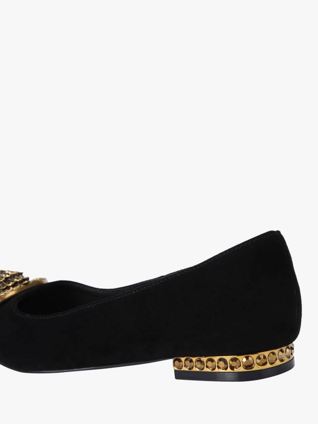 Плоские балетные туфли-лодочки chelsea point Kurt Geiger London, черный — фото 4
