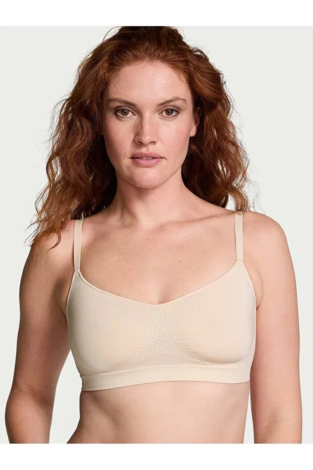 Женский бюстгальтер-бралетт бесшовный Victoria'S Secret, Marzipan