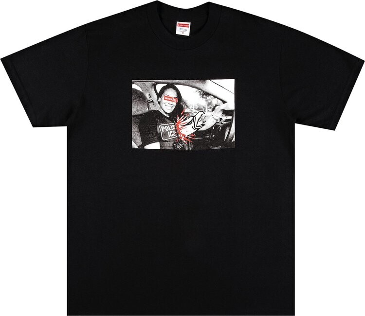 

Футболка Supreme x ANTIHERO ICE Tee 'Black', черный