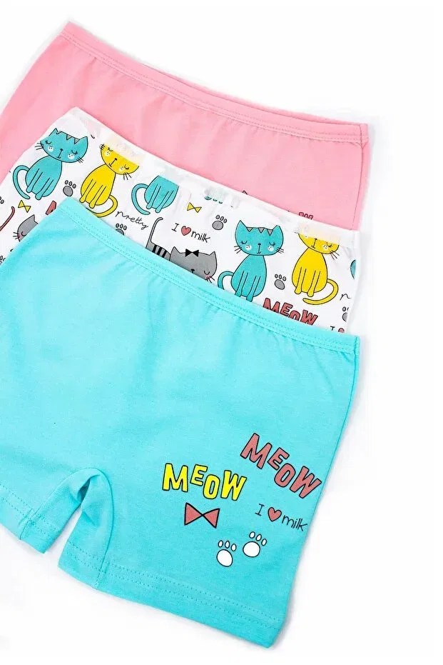Детские боксеры для мальчиков с принтом 6 шт Csn Casano, Pink-Turquoise-White Print — фото 2