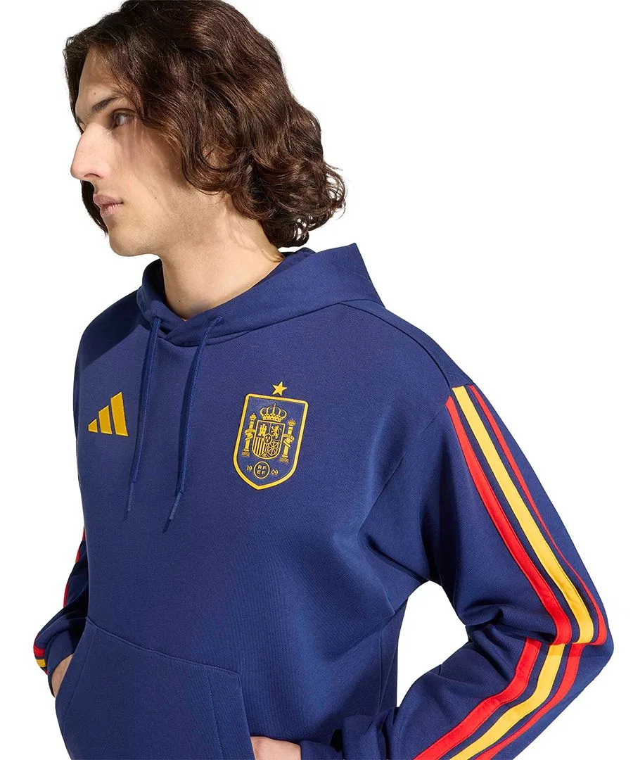 Худи с длинным рукавом и капюшоном adidas Spain DNA Regular-Fit, Blue — фото 3