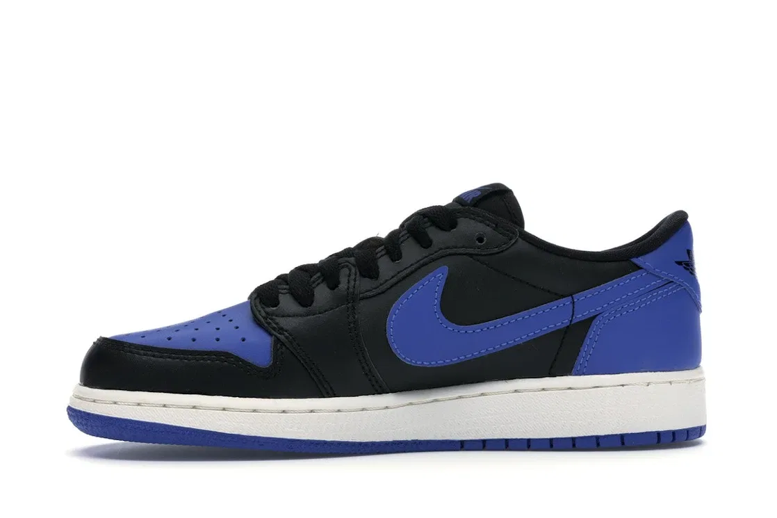Детские кроссовки Lifestyle Jordan 1 Retro Low Jordan, Black/Varsity Royal-Sail — фото 3