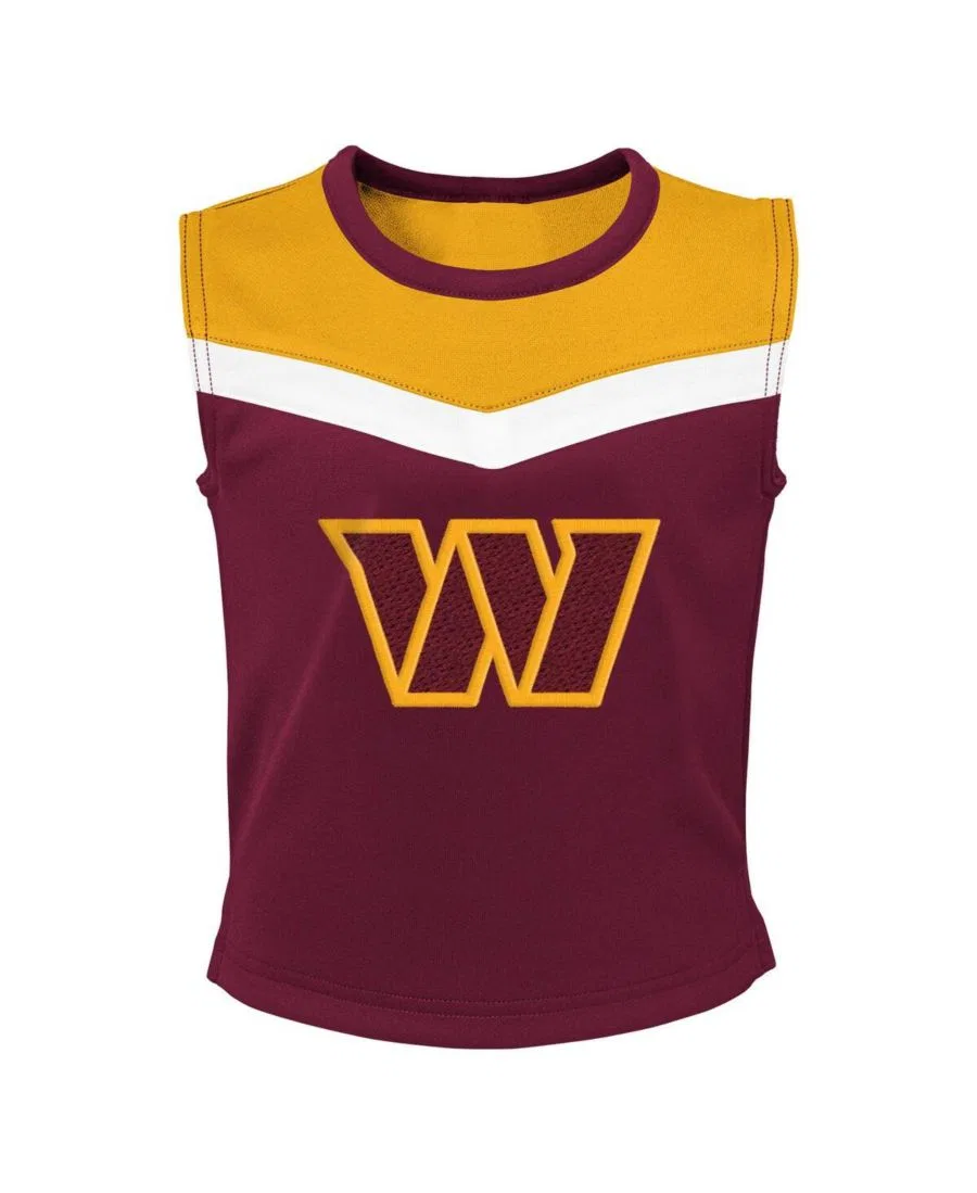 Комплект из топа и юбки для болельщицы Washington Commanders Outerstuff, Burgundy — фото 3