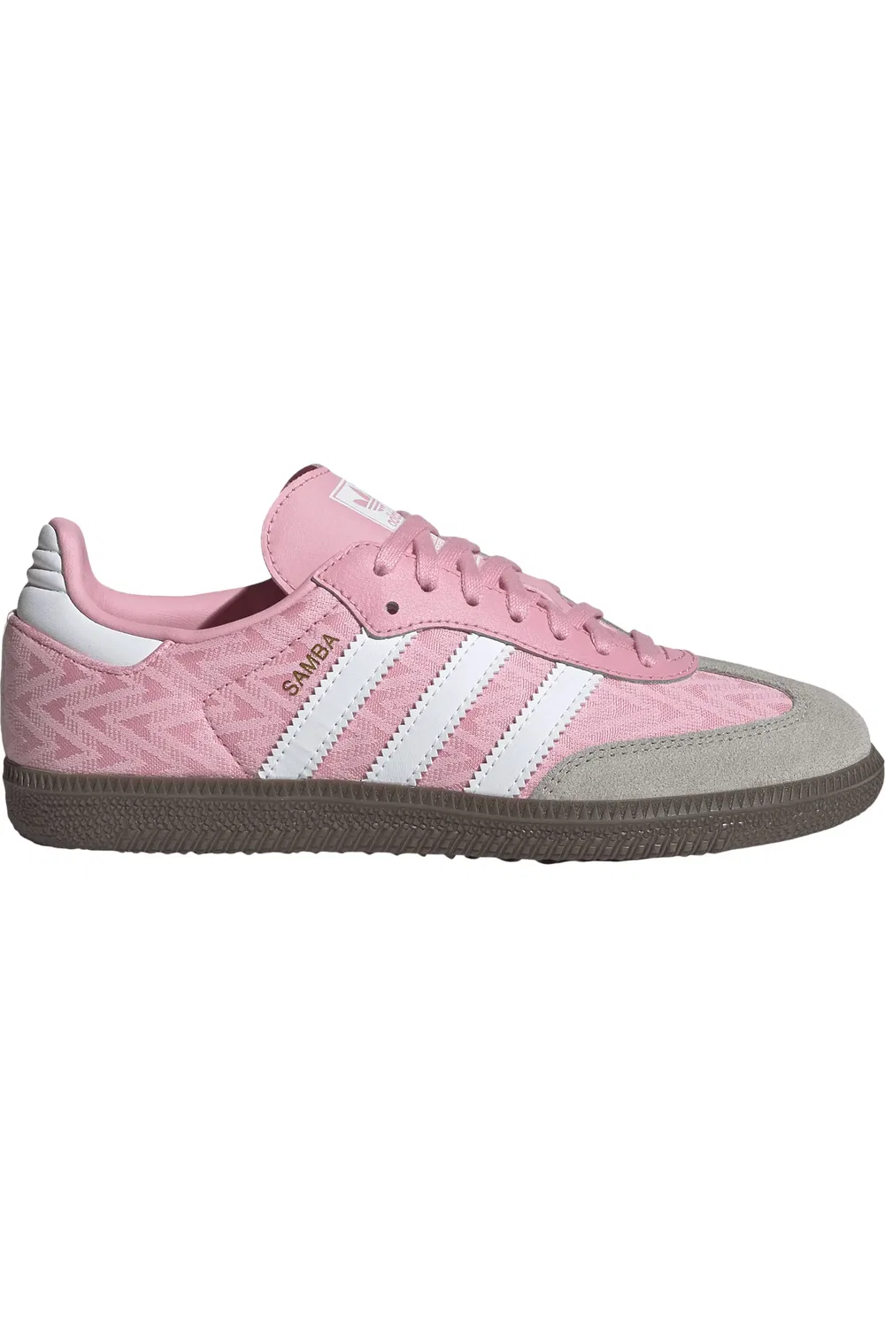 Детские кроссовки на толстой подошве Samba XLG adidas, Light Pink/White/Gum5 — фото 3