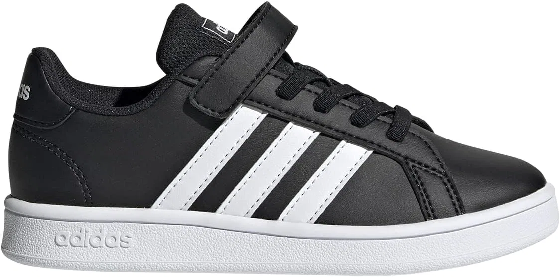 Детские кроссовки Grand Court Sneaker, Black/White/White — фото 2