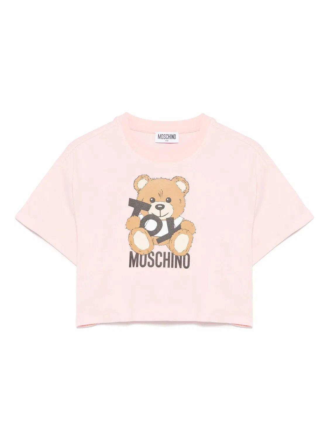 Moschino Футболка с коротким рукавом розового цвета