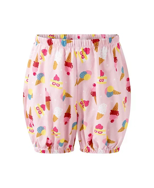 Детское платье без рукавов с моделью Girls' Summer Treats Bow Dress And Bloomers Rachel Riley, розовый — фото 3