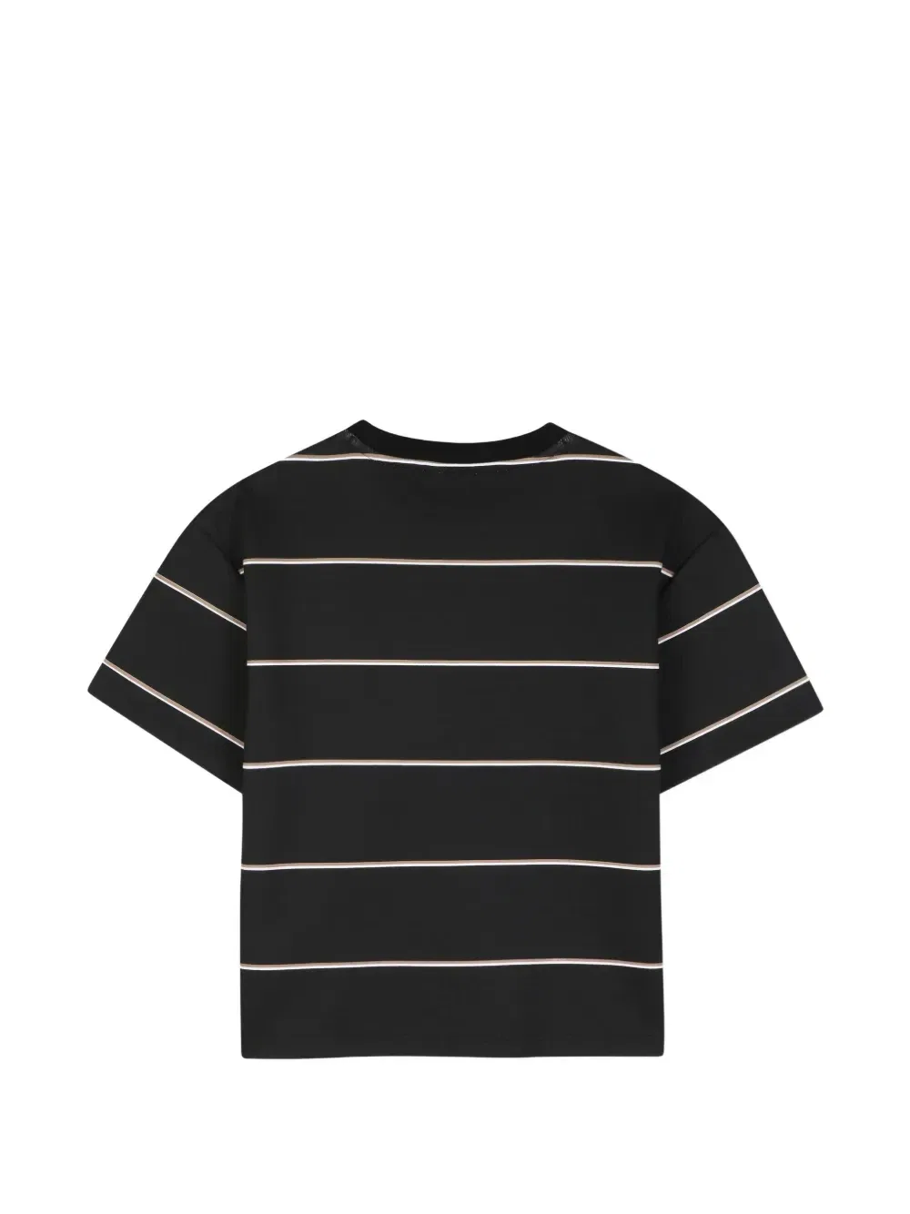Футболка в полоску с логотипом Boss Kidswear, черный — фото 2