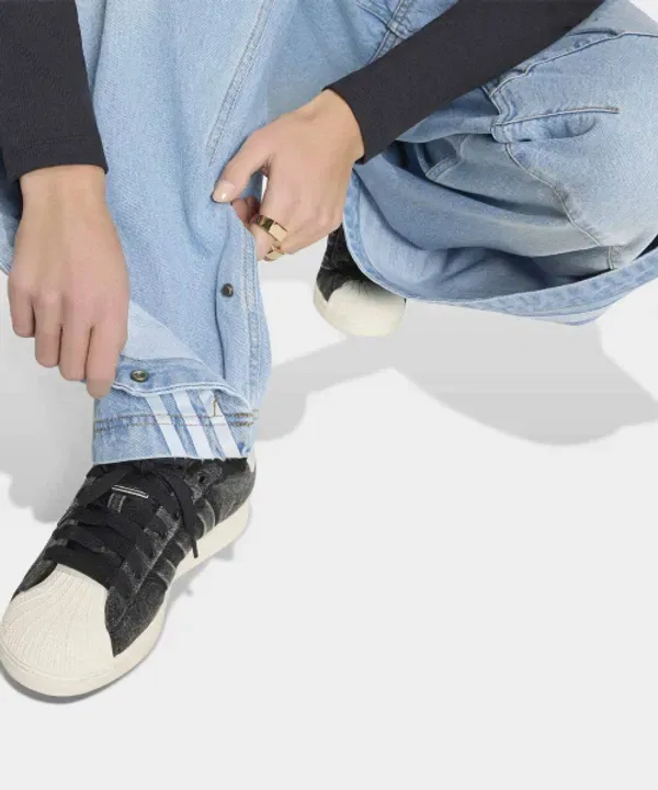 Джинсы бананы Adidas, Light Blue — фото 4