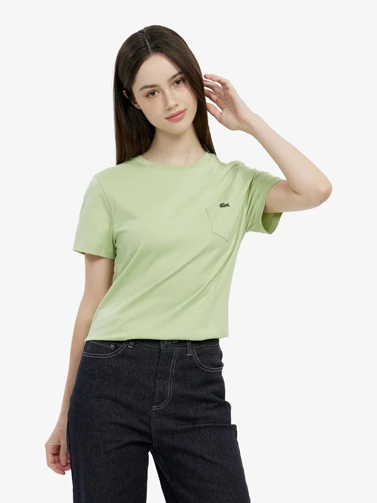 Футболка с коротким рукавом, базовая, с карманом LACOSTE, Apple Green