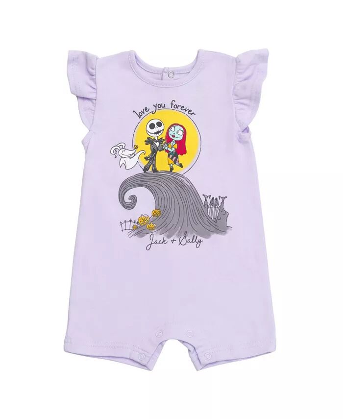 Disney Minnie Mouse Winnie the Pooh комбинезон с застежкой и панама от солнца Nightmare Before Christmas, фиолетовый — фото 4