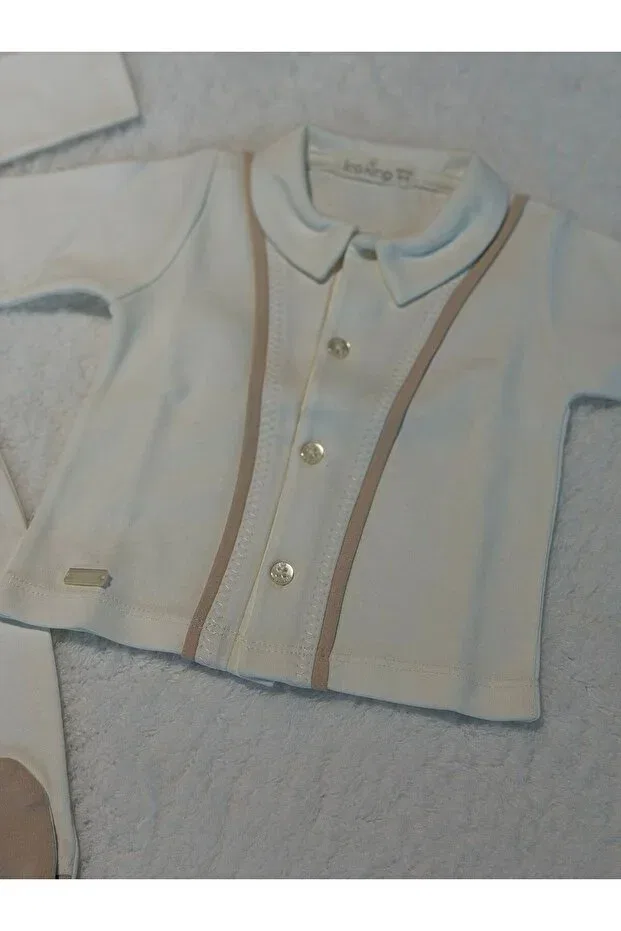 Детский комбинезон для новорожденных хлопковый набор 9 предметов Mummys Love, Beige — фото 2