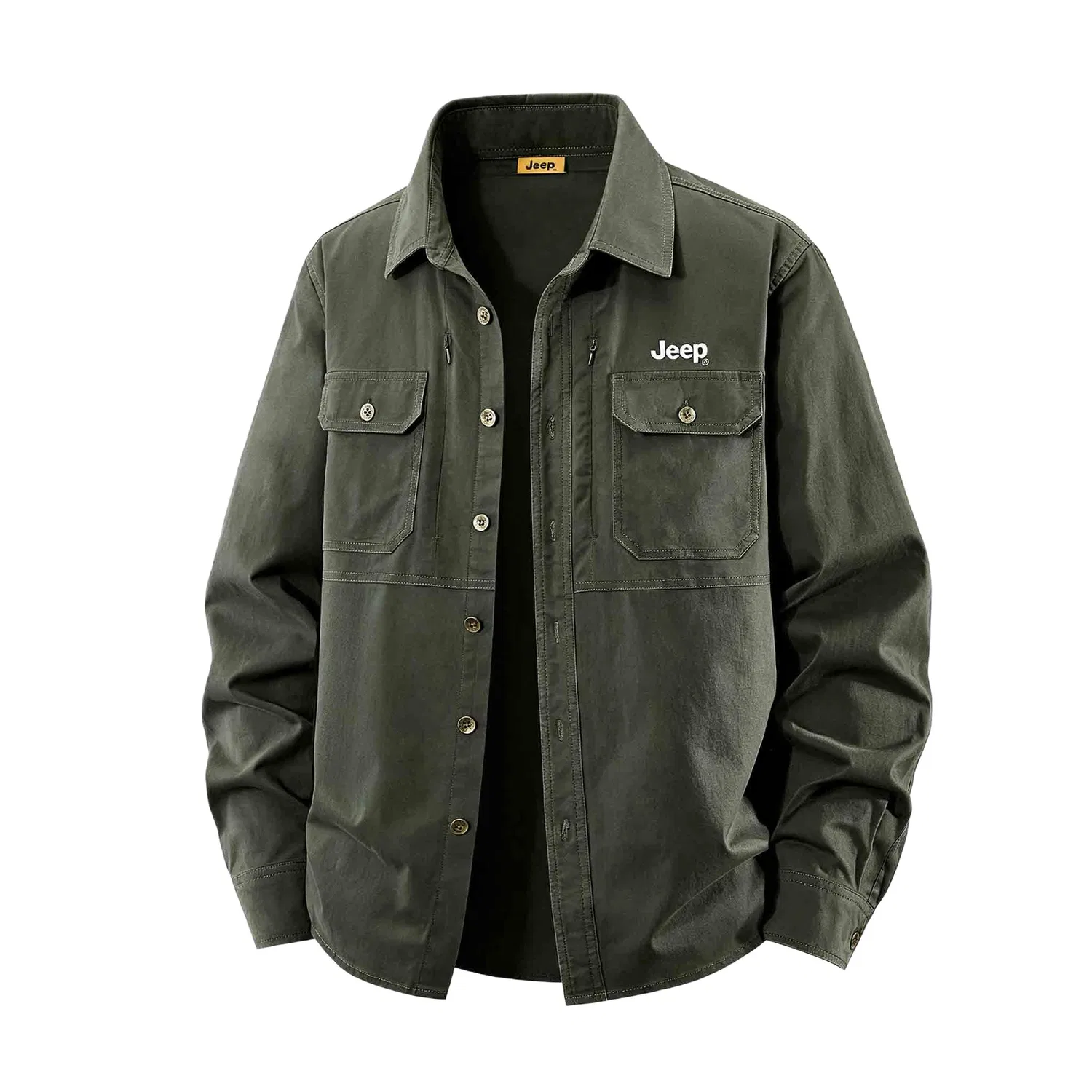 Детская рубашка с воротником Jeep Leisure Collection, Army Green