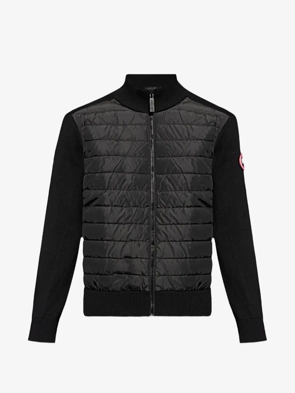 Свитер Hybridge со стегаными вставками Canada Goose, черный