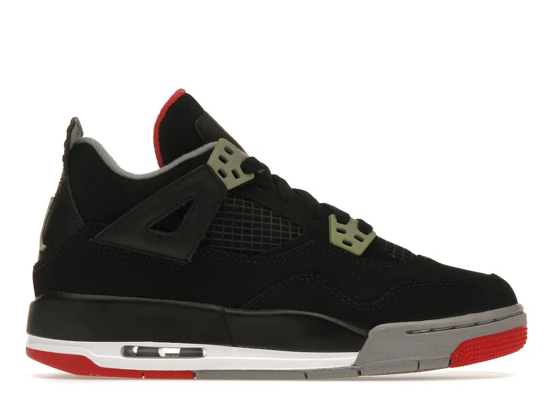 Детские кроссовки Lifestyle Jordan 4 Retro Jordan, Black/Fire Red-Cement Grey