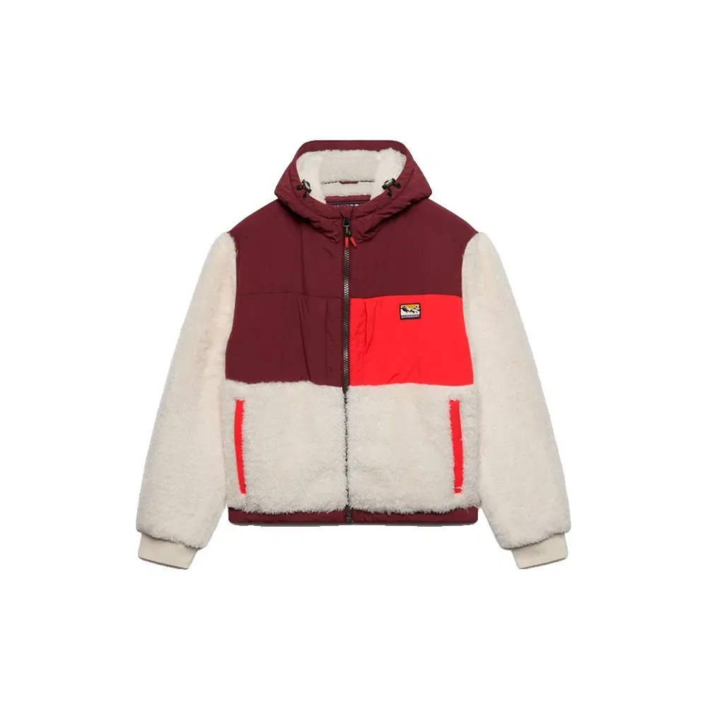 Женский свитшот с капюшоном Super Soft Hybrid Superdry, Red — фото 3