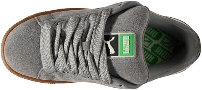 Детские кроссовки для девочек с замшевым верхом Suede XL PUMA, Grey — фото 4