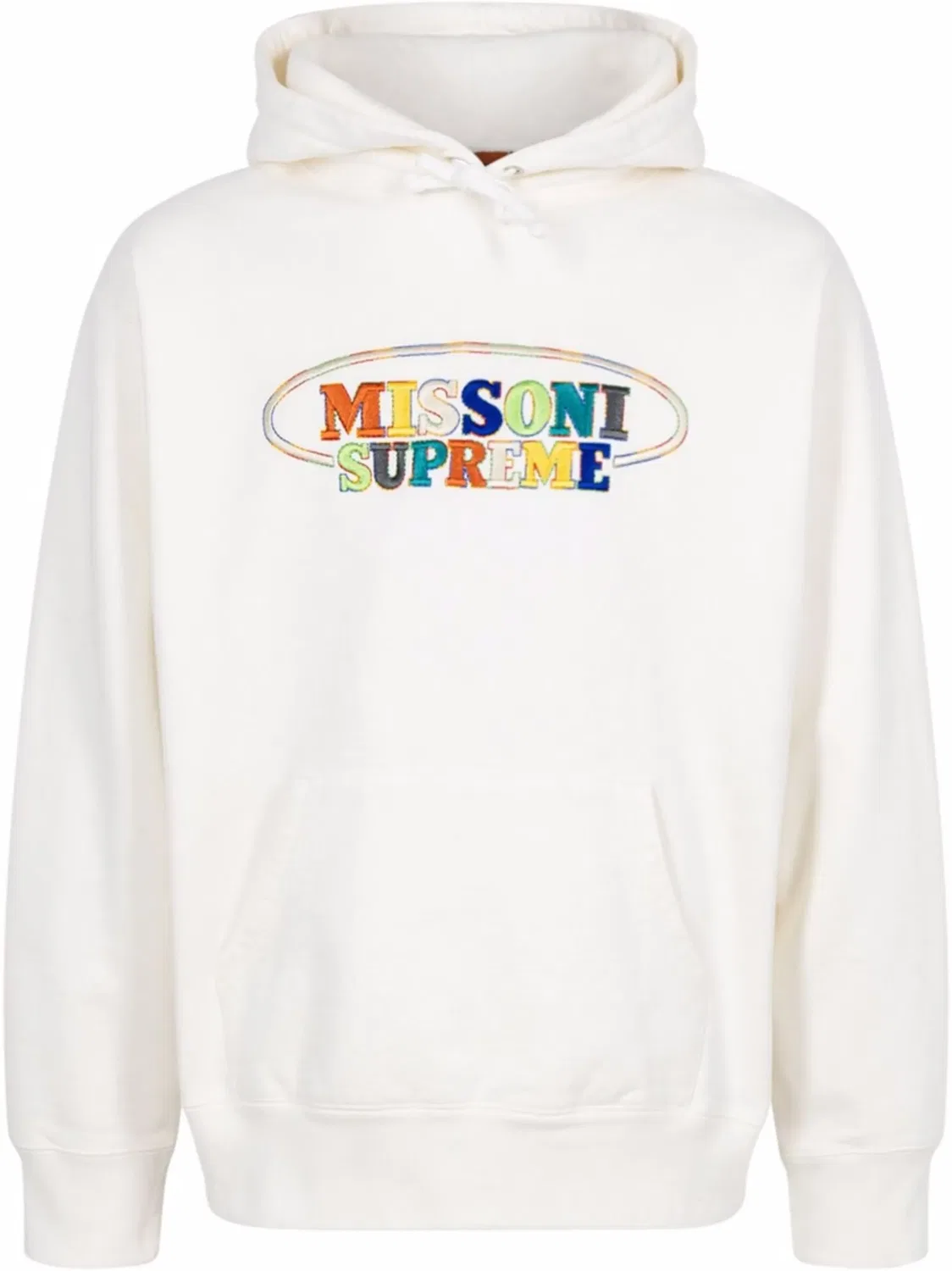Supreme Худи с вышивкой логотипа, белый