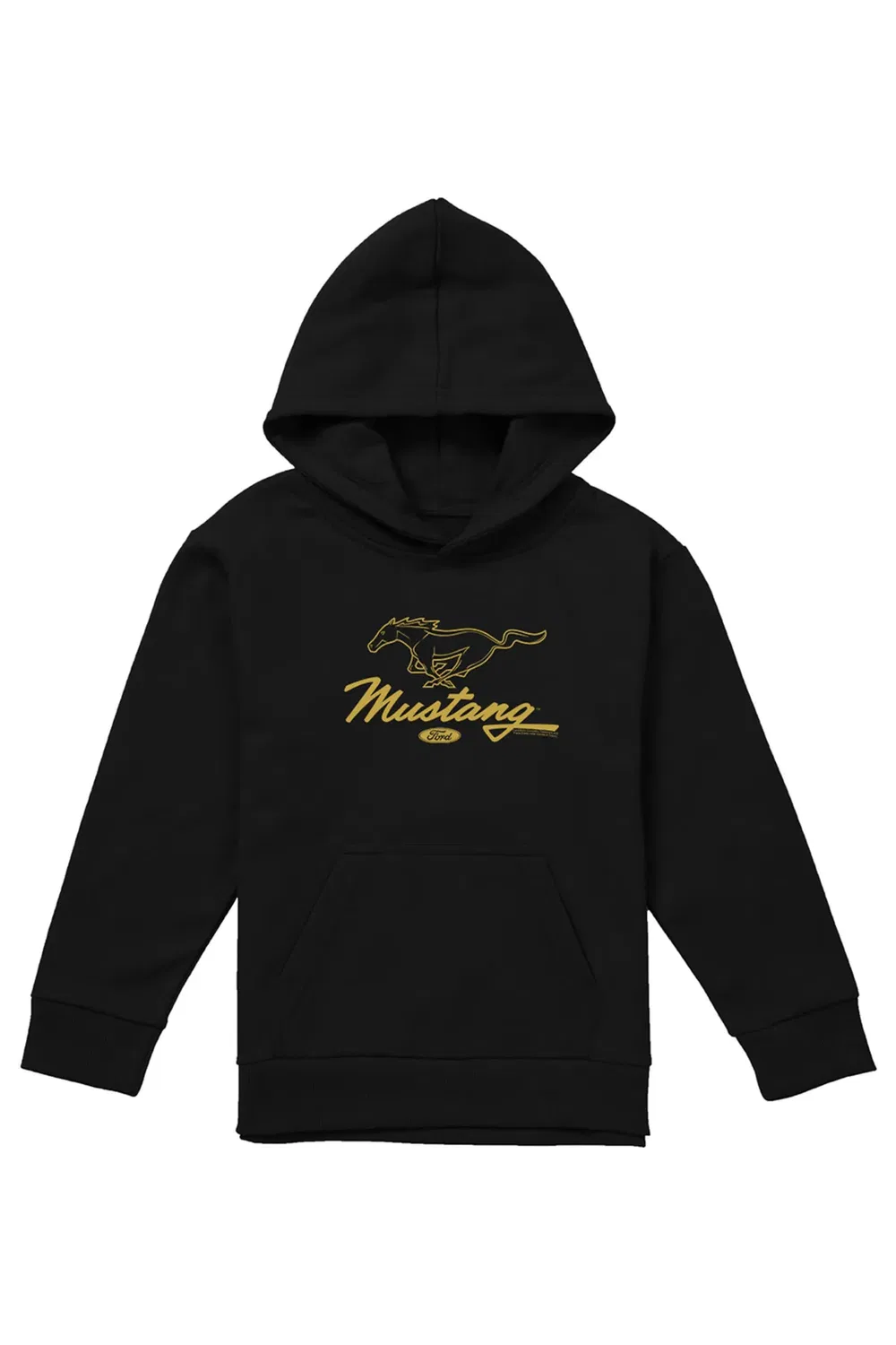 Детский пуловер с капюшоном Mustang Pony Script Ford, Black