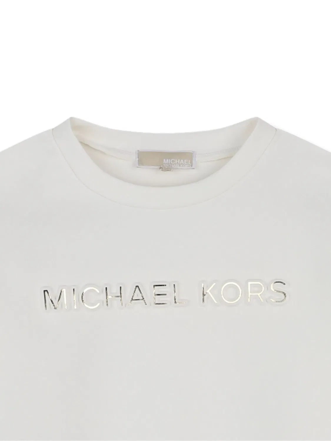 Платье-свитшот белое металлик Michael Kors, белый — фото 2
