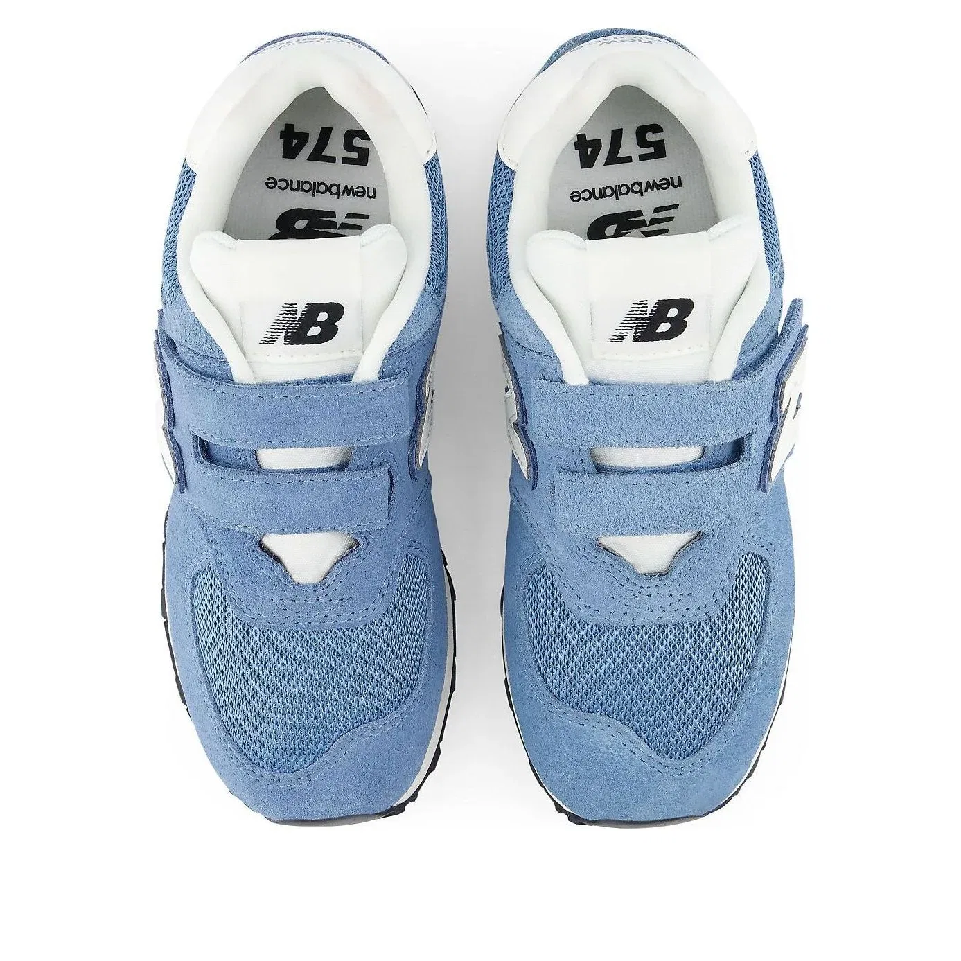 Детские кроссовки с текстильным верхом 574 Hook and Loop 'Heron Blue Sea Salt' New Balance, Heron Blue/Sea Salt — фото 3