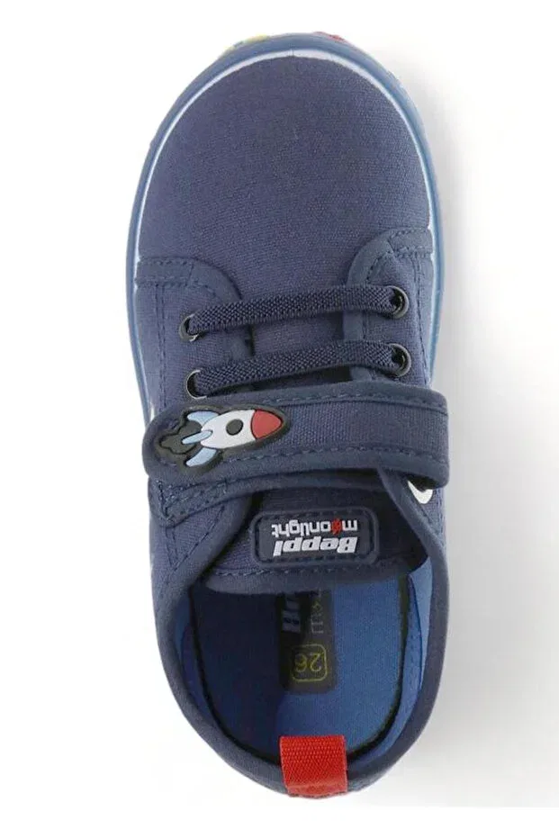 Детские кеды для мальчиков с принтом Galaxy Beppi, Navy Blue — фото 3