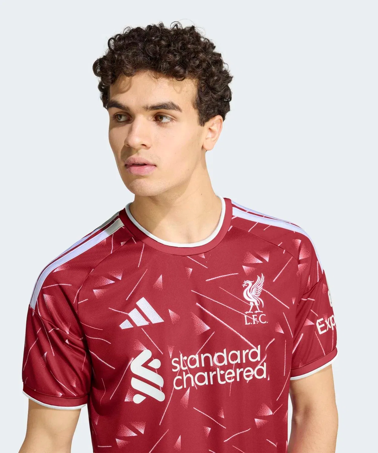 Мужская футболка с принтом Climacool Liverpool FC 26/27 Home Jersey Adidas, Red — фото 3
