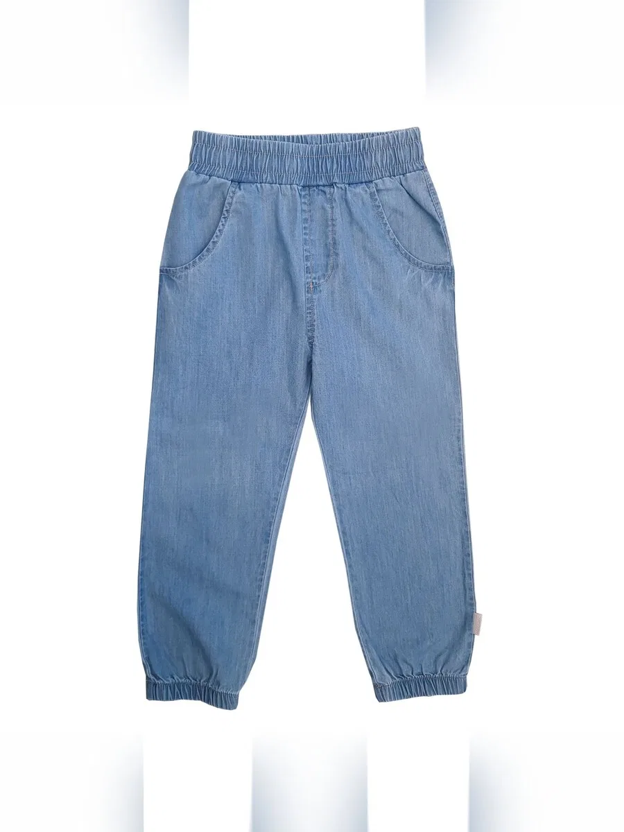 Брюки MAXIMO Regular Pants 'MINI-Hose, Denim-Optik, lang' синего цвета