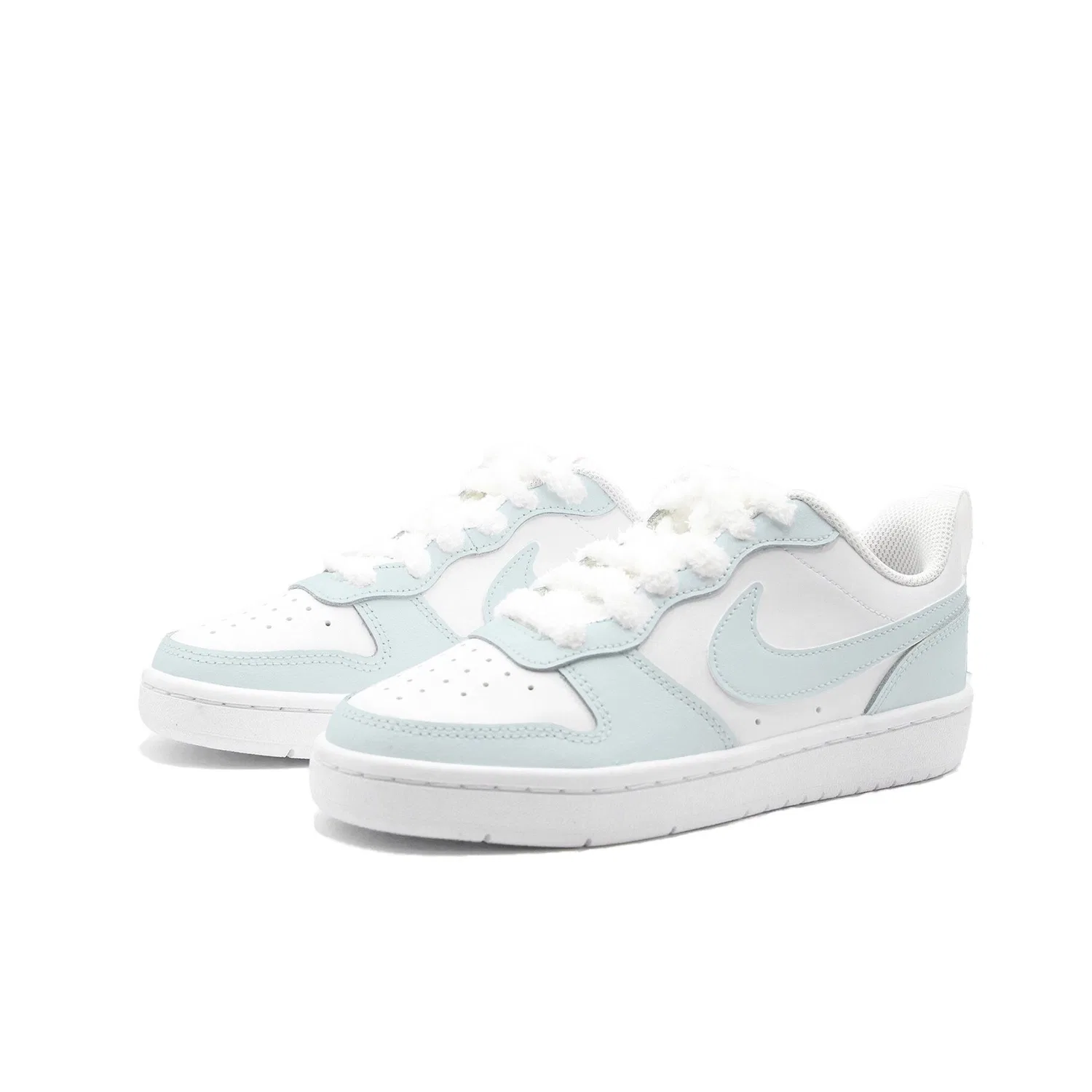 Кроссовки детские для скейтбординга Court Borough 2, Nike, Ice Blue — фото 4