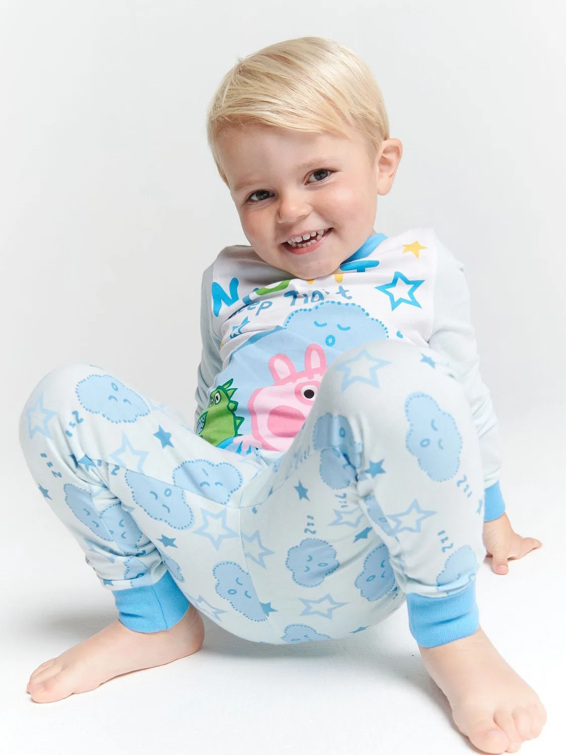 Пижама George Pig Brand Threads, синий — фото 4