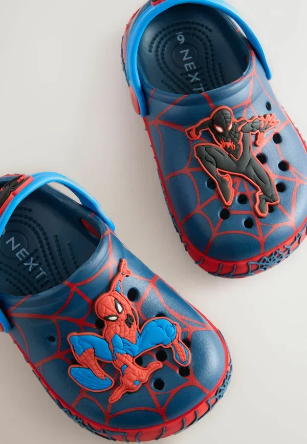 Клоги из искусственной кожи с вырезами Marvel Regular fit - spiderman Next, темно-синий — фото 4