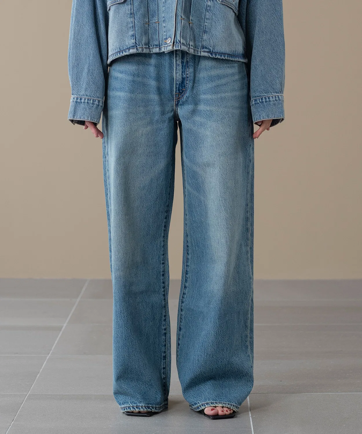 Женские джинсы свободного кроя с высокой посадкой Cinch Wide Leg Levi's, Indigo Blue