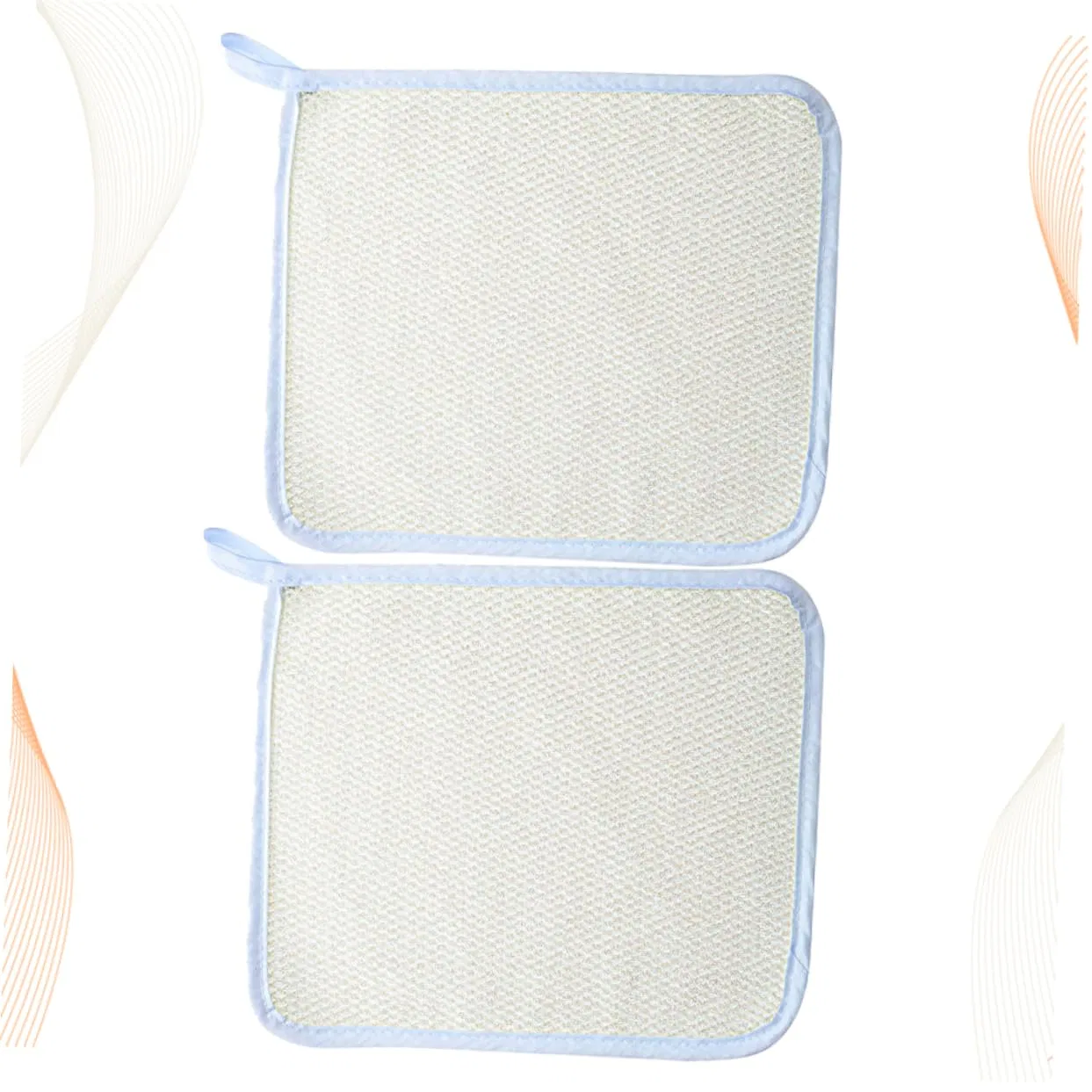 Скрабирующие салфетки для тела, Angoily, набор 4 шт., 26x21 см, Beige — фото 4