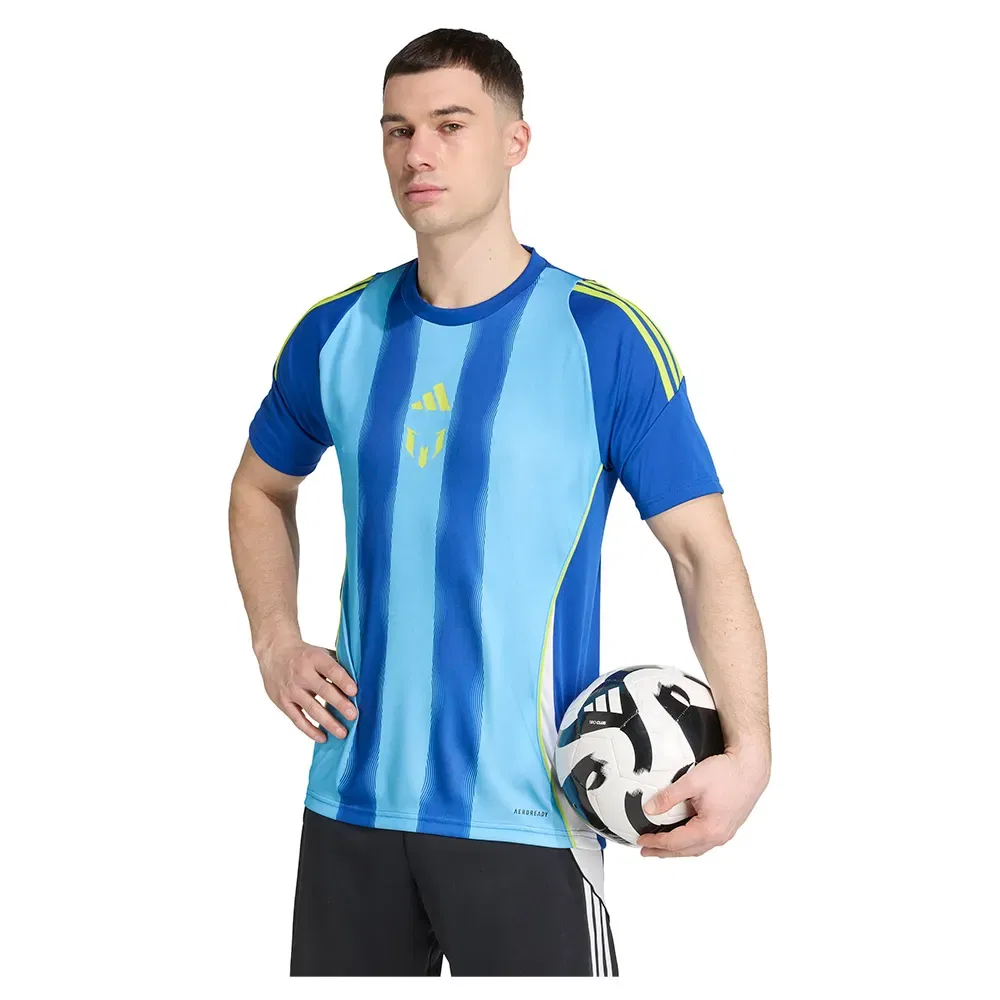 Женская футболка с принтом Messi Training Adidas, Blue