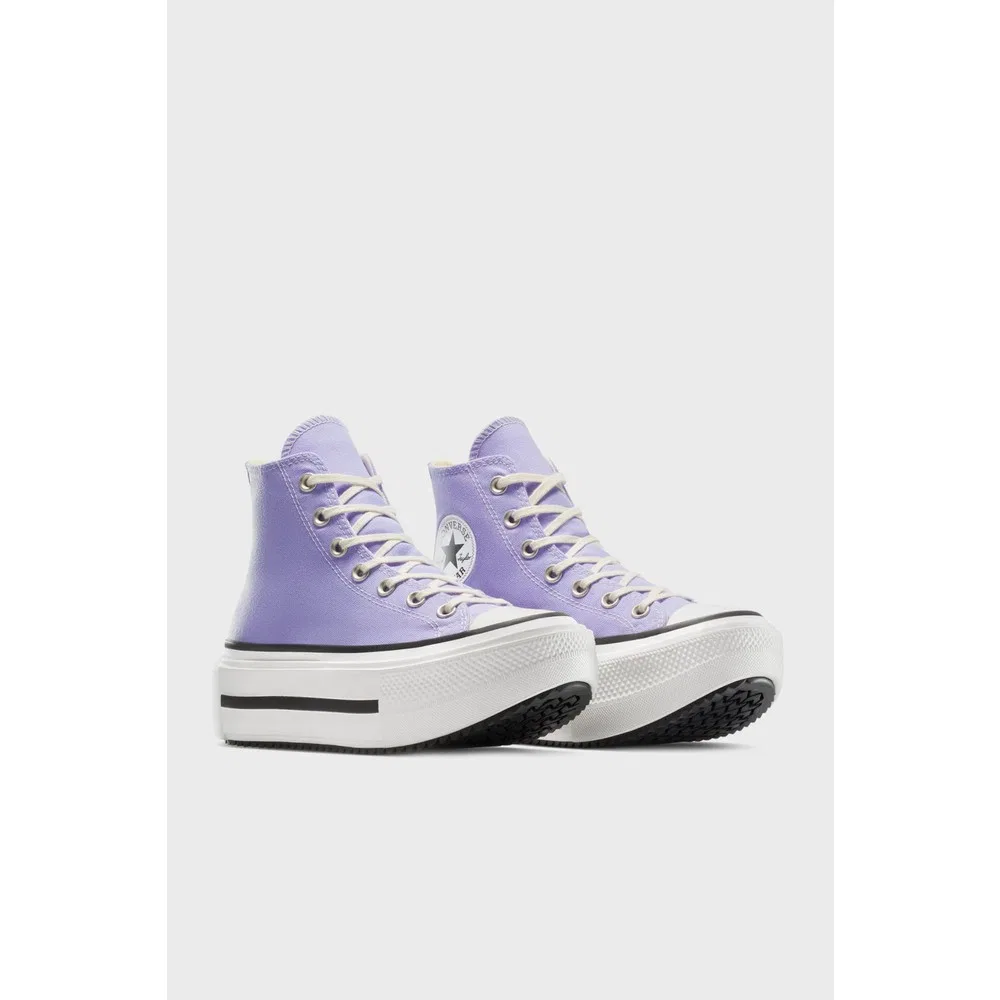 Детские кроссовки Converse Chuck Taylor All Star Lift Double Stack, Purple — фото 4