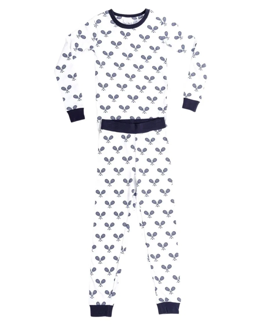 Комплект пижам из хлопка с длинным рукавом Sant and Abel, Tennis Navy