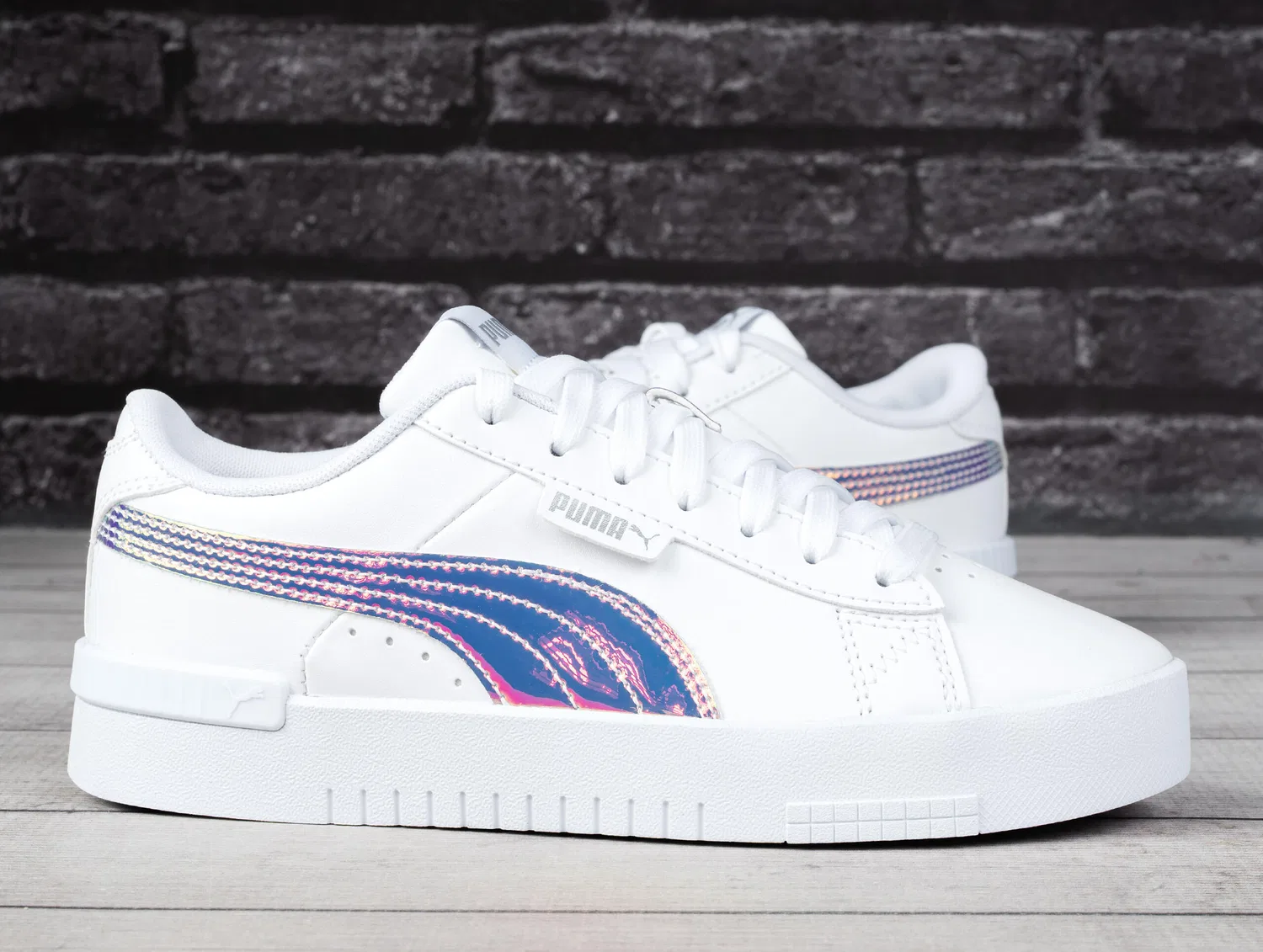 Детские кроссовки с голографическим принтом Jada Holo Jr, Puma, Weiß — фото 2